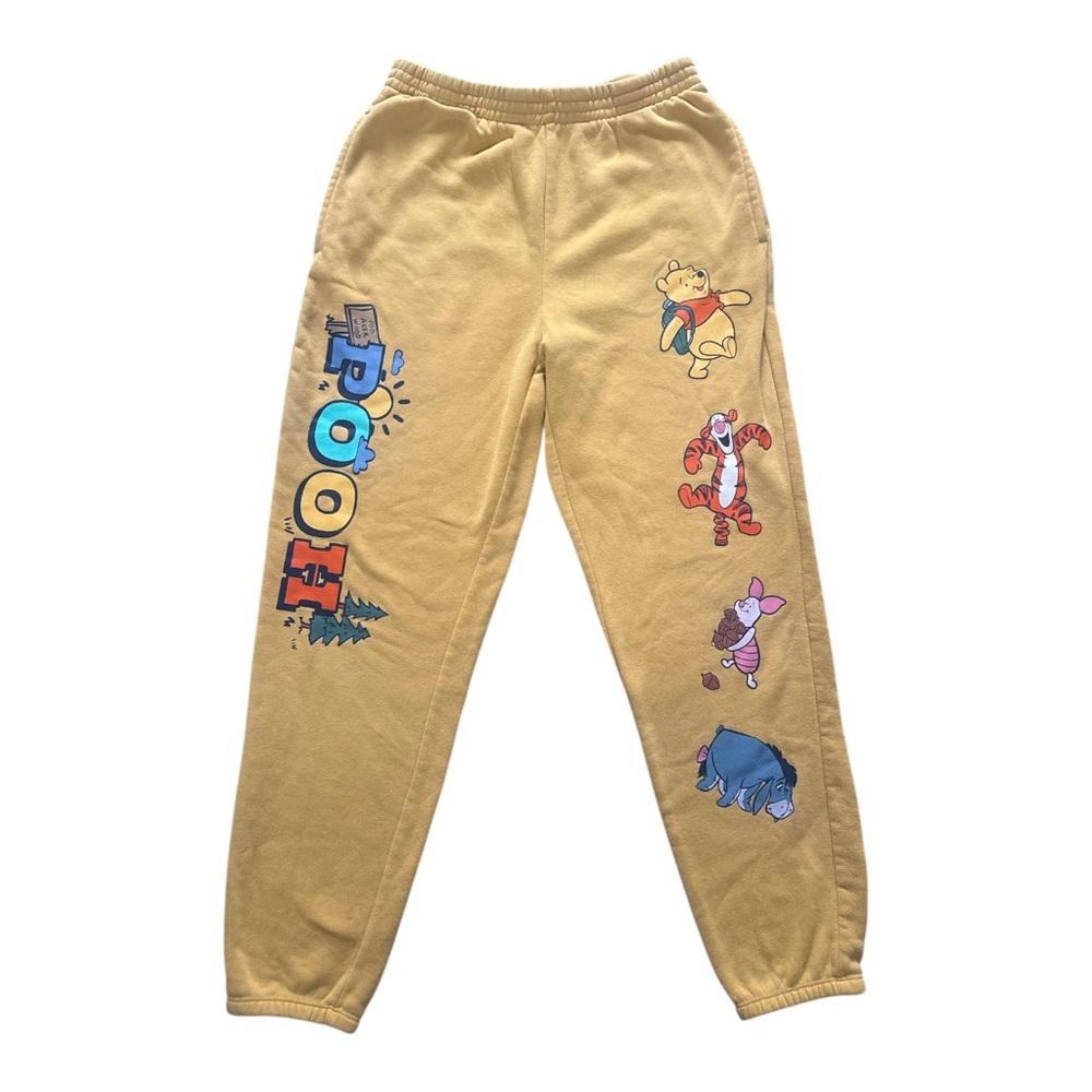 Disney Junior’s Yellow Joggers with Pooh and Friends, Size Medium
